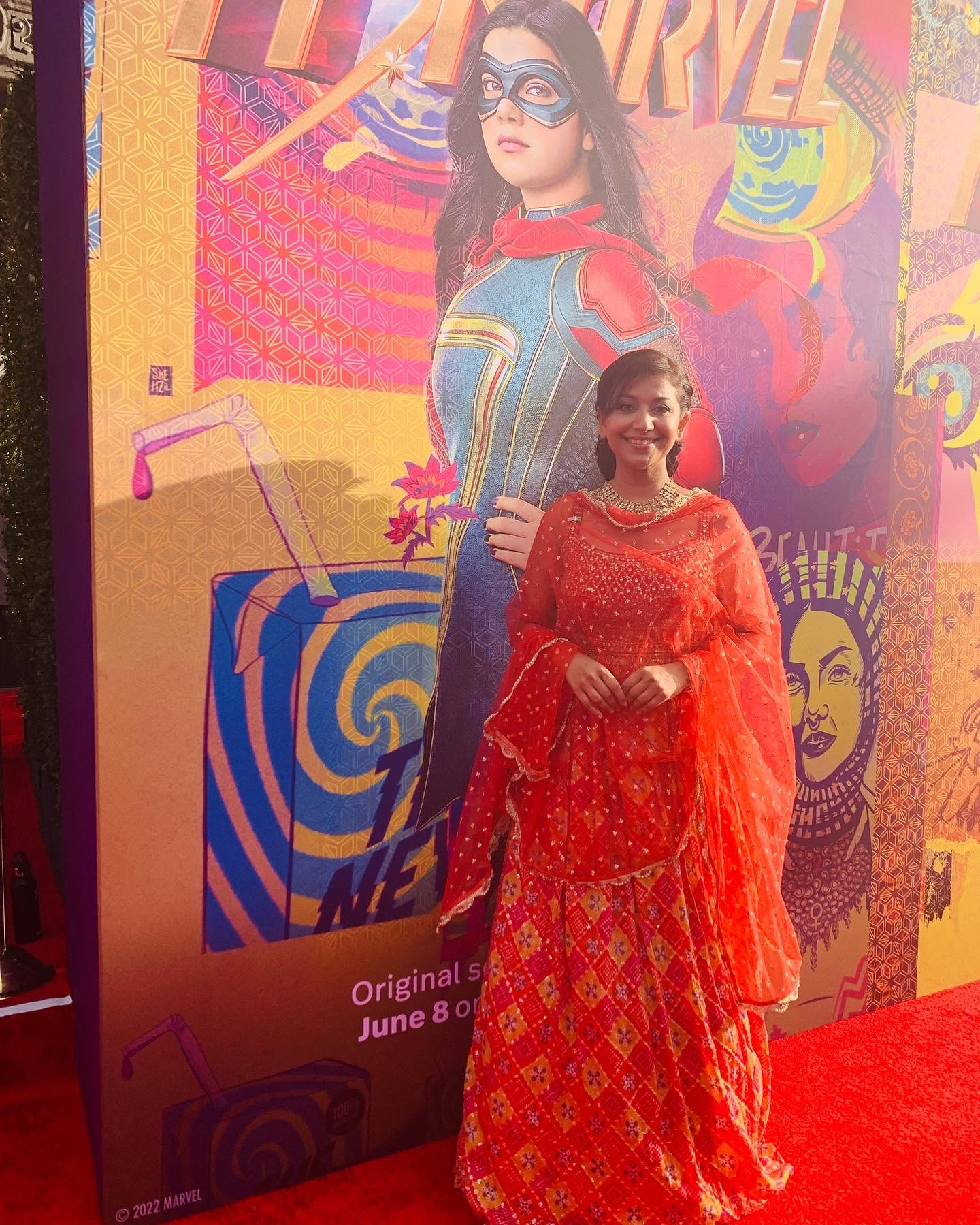 Sanam at Ms. Marvel premiere